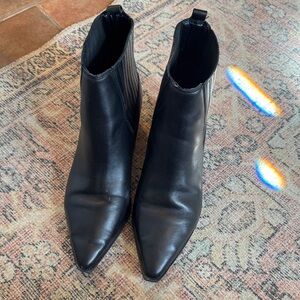 Marc Fisher Classic Black Pointed Toe Women’s Ankle Boots